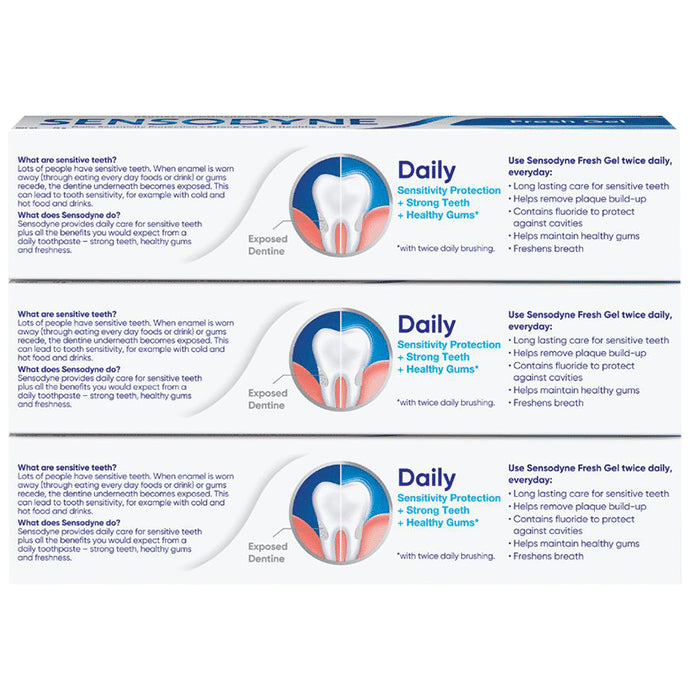 Sensodyne Fresh Gel Sensitive Toothpaste (150gm Each)