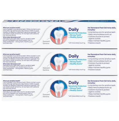 Sensodyne Fresh Gel Sensitive Toothpaste (150gm Each)