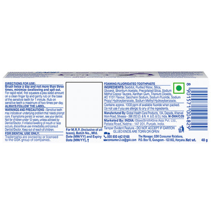 Sensodyne Rapid Relief Sensitive for Healthy Gums & Strong Teeth | Daily Protection Toothpaste