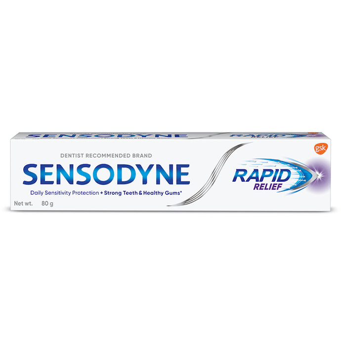 Sensodyne Rapid Relief Sensitive for Healthy Gums & Strong Teeth | Daily Protection Toothpaste - Classic Derma