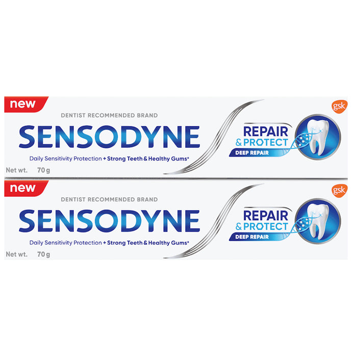 Sensodyne Repair & Protect Toothpaste (70gm Each) - Classic Derma