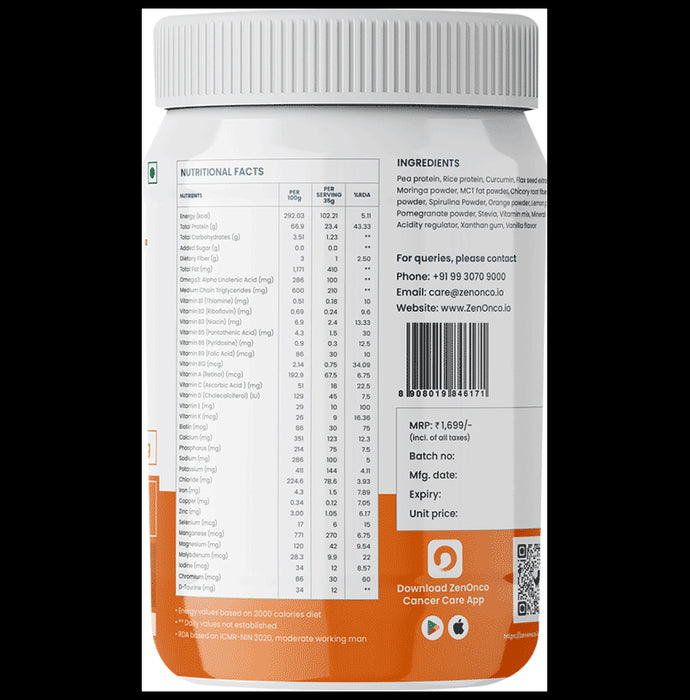 MediZen Onco Protein Pro+ 23.4gm Powder Vanilla