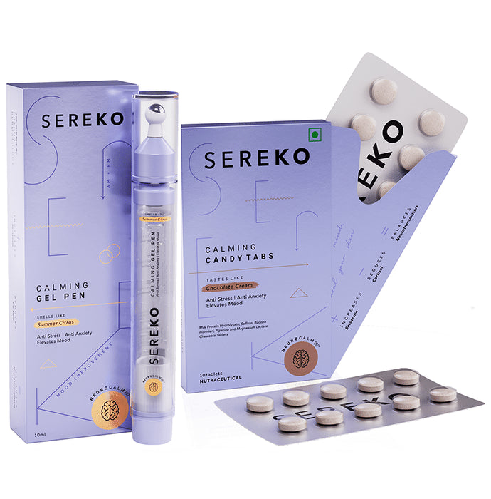 Sereko Signature Duo with Under Eye Gel and Calming Candy Tabs - Classic Derma