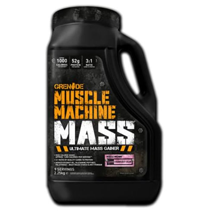 Grenade Muscle Machine Mass Gainer Strawberry Cream - Classic Derma