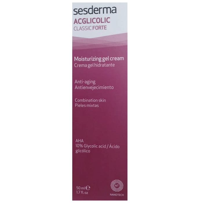 Sesderma Acglicolic Classic Forte Anti-Ageing Gel Cream | For Combination Skin - Classic Derma