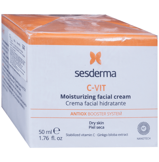 Sesderma C-Vit Moisturizing Facial Cream | Antiox Booster System for Dry Skin - Classic Derma