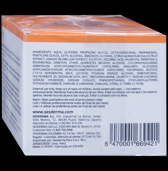 Sesderma C-Vit Moisturizing Facial Cream | Antiox Booster System for Dry Skin