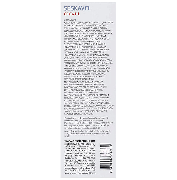 Sesderma Seskavel Anti-Hair Loss Shampoo