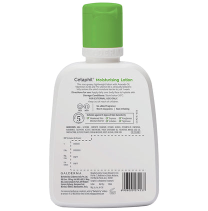 Cetaphil Moisturising Lotion with Avocado Oil, Vitamin E, B3 & B5 | For Normal to Combination, Sensitive Skin