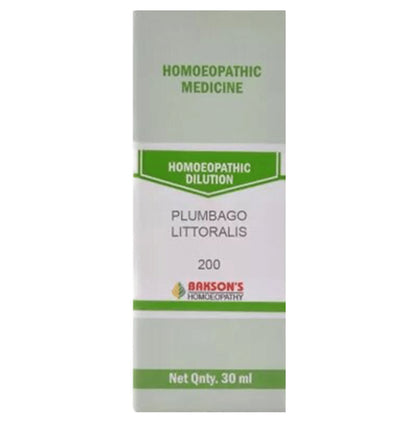 Bakson's Homeopathy Plumbago Littoralis Dilution 200 - Classic Derma