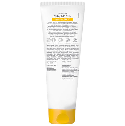 Cetaphil Sun Light High Protection Sunscreen Gel | SPF 30 Sensitive Oily Skin