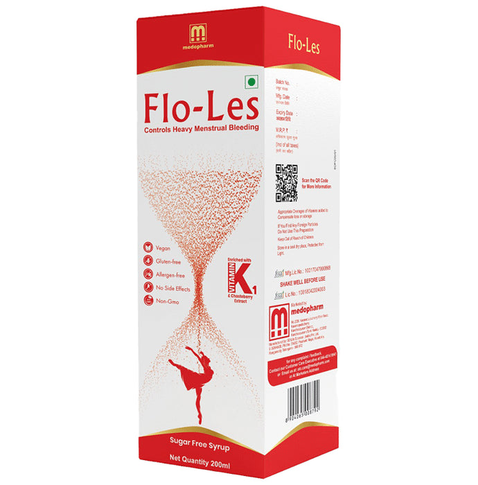Medopharm Flo-Les Syrup Sugar Free Strawberry - Classic Derma