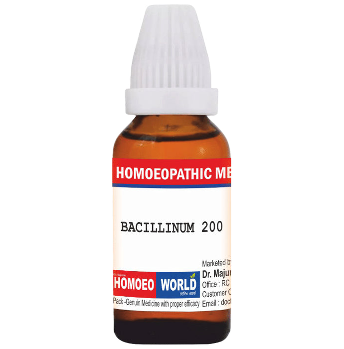 Dr. Majumder Homeo World Bacillinum Dilution (30ml Each) 200 - Classic Derma