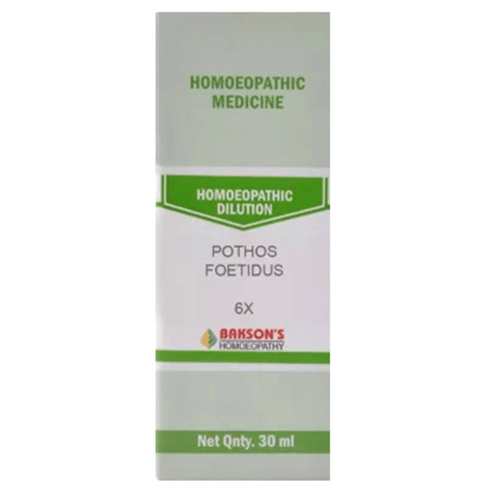 Bakson's Homeopathy Pothos Foetidus Dilution 6X - Classic Derma