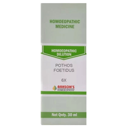 Bakson's Homeopathy Pothos Foetidus Dilution 6X - Classic Derma