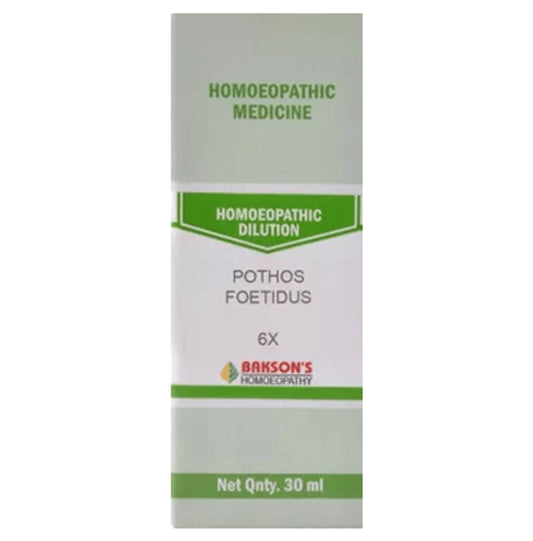 Bakson's Homeopathy Pothos Foetidus Dilution 6X - Classic Derma