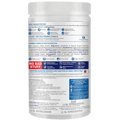 Gritzo Super Milk Protein Height+ for 4 to 7 Years | With Calcium & Vitamin D3 | Flavour Double Chocolate