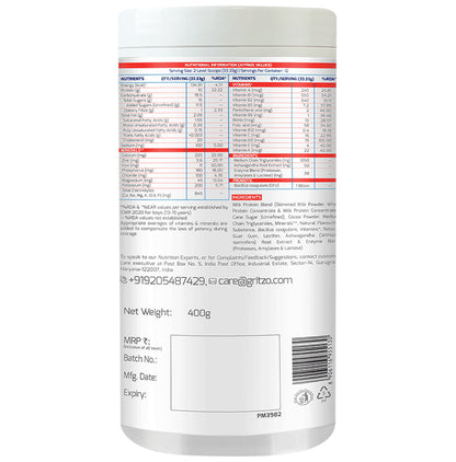 Gritzo Super Milk Weight+ Double Chocolate