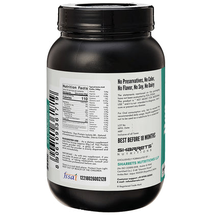 Sharrets Vegan Pea Protein Isolate 80 Powder Vanilla