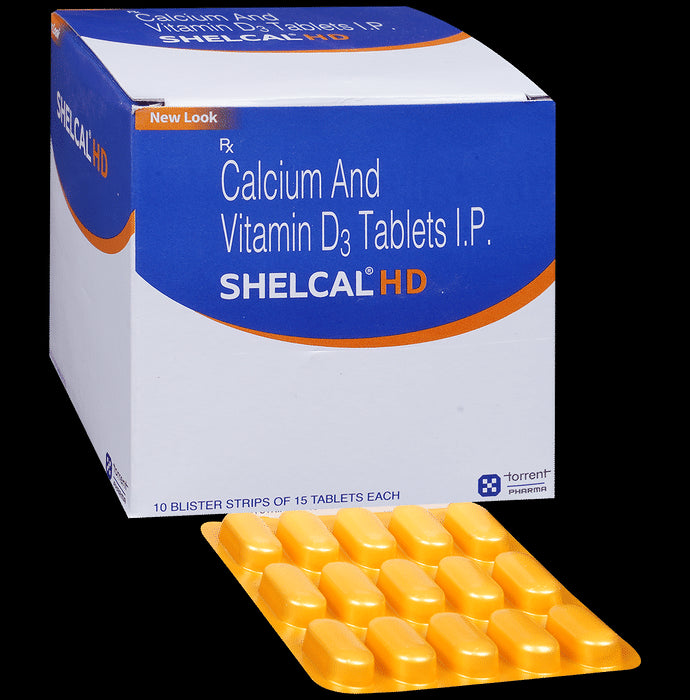 Shelcal - HD Tablet with Calcium & Vitamin D3 | Bone, Joint & Muscle Care - Classic Derma