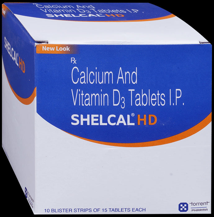 Shelcal - HD Tablet with Calcium & Vitamin D3 | Bone, Joint & Muscle Care