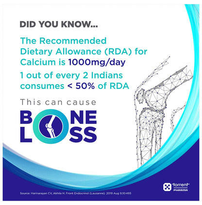 Shelcal 500 Calcium+Vitamin D3 Tablet | For Bones, Joints, Muscles Care | Supports Immunity | Daily Mineral Blend