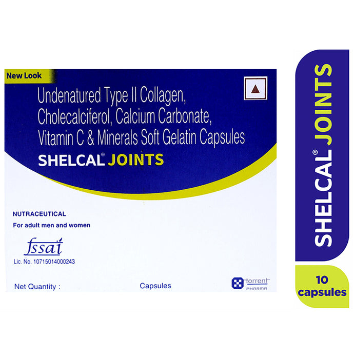 Shelcal Joints Soft Gelatin Capsule | For Bone, Joint & Muscle Care - Classic Derma