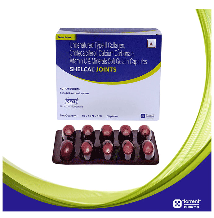 Shelcal Joints Soft Gelatin Capsule | For Bone, Joint & Muscle Care