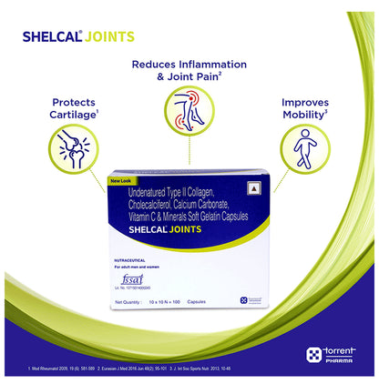 Shelcal Joints Soft Gelatin Capsule | For Bone, Joint & Muscle Care