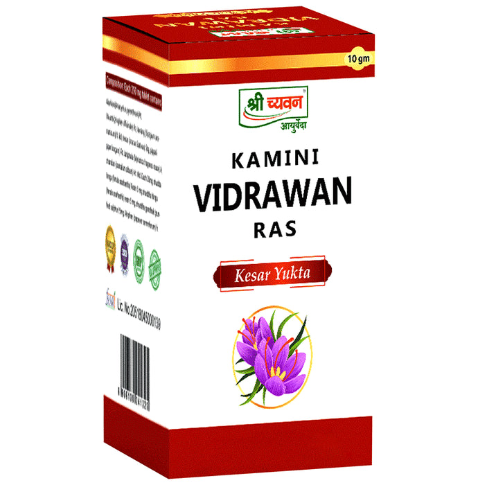 Shri Chyawan Kamini Vidrawan Ras Tablet Kesar Yukta - Classic Derma