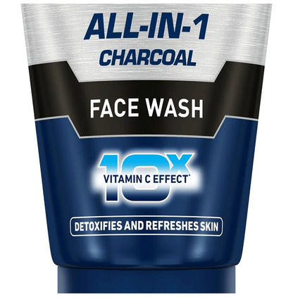 Nivea Men Face Wash-All in 1 Charcoal to Detoxify & Refresh Skin with 10x Vitamin C Effect