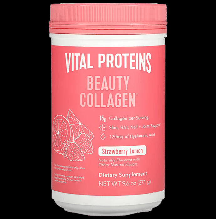 Vital Proteins Beauty Collagen Skin Hair Nail & Joint Support Powder Strawberry - Classic Derma