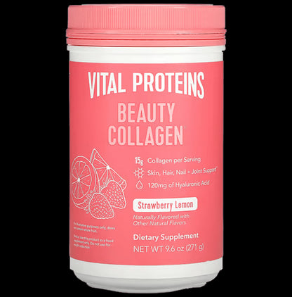 Vital Proteins Beauty Collagen Skin Hair Nail & Joint Support Powder Strawberry - Classic Derma