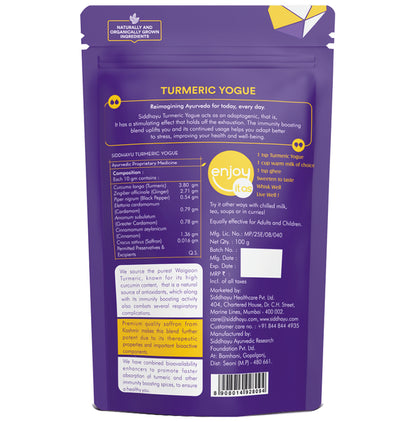Siddhayu Turmeric Yogue Immunity Boosting Golden Latte