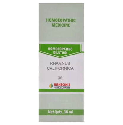 Bakson's Homeopathy Rhamnus Californica Dilution 30 - Classic Derma