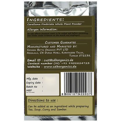 Sidhara Betta Herbals Caralluma Fimbriata Whole Plant Powder