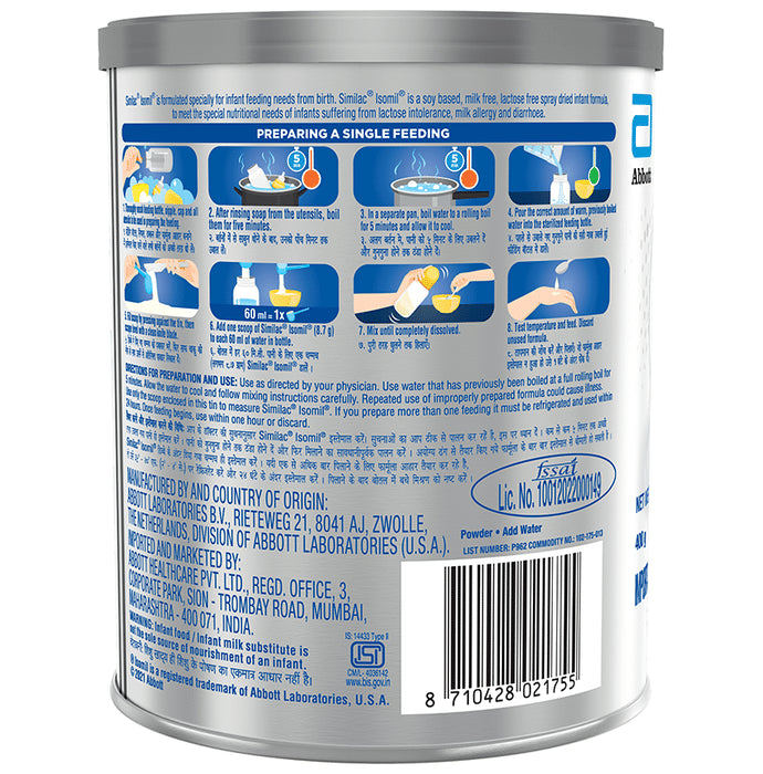 Similac Similac Isomil Soy Based Lactose Free Infant Formula (Up To 24 Months)