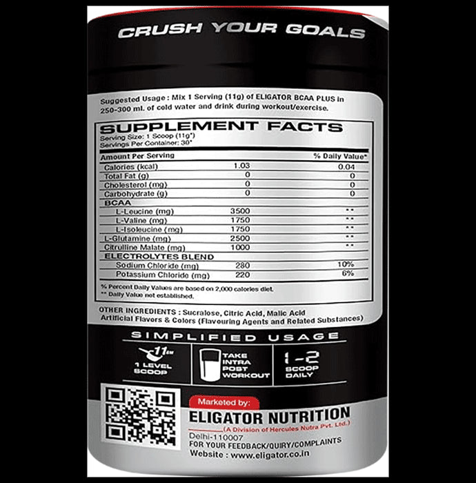 Eligator BCAA Plus Powder Fruit Punch