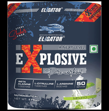 Eligator Explosive Pre Workout Powder Mojito - Classic Derma