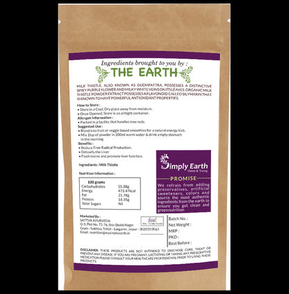 Simply Earth Milk Thistle Powder Powder