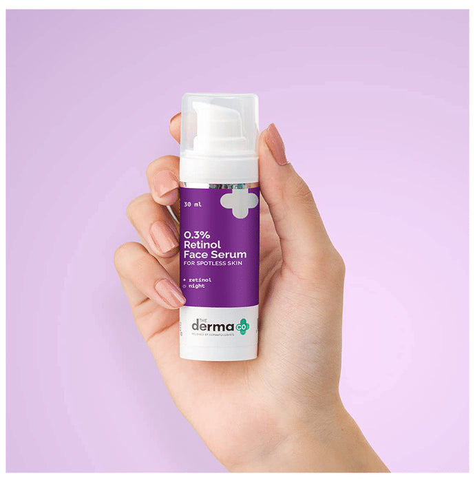 The Derma Co 0.3% Retinol Night Face Serum | For Spotless Skin