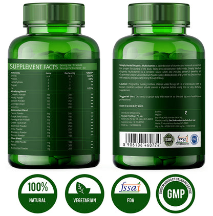 Simply Herbal Organics Multivitamins Capsule