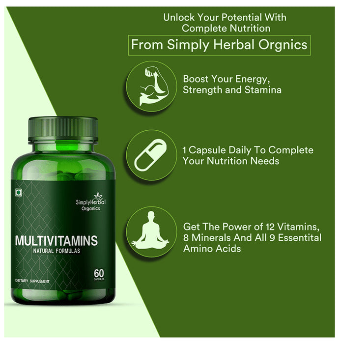 Simply Herbal Organics Multivitamins Capsule