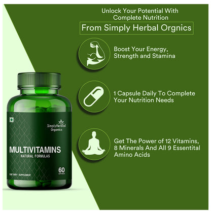 Simply Herbal Organics Multivitamins Capsule