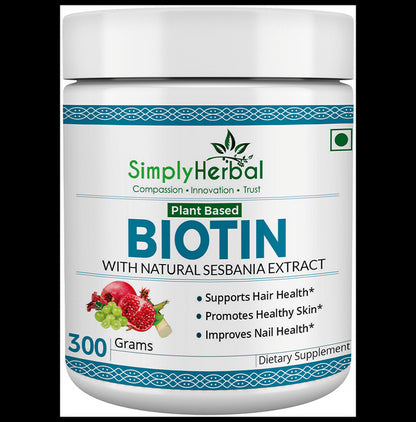 Simply Herbal Plant Based Biotin - Classic Derma