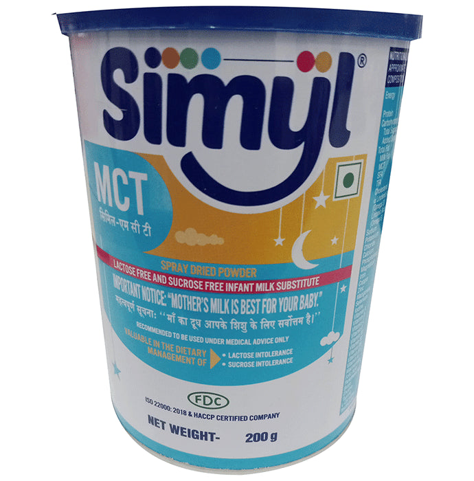 Simyl-MCT Spray Dried | For Lactose & Sucrose Intolerant Babies | Powder - Classic Derma
