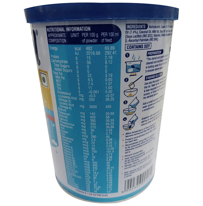 Simyl-MCT Spray Dried | For Lactose & Sucrose Intolerant Babies | Powder