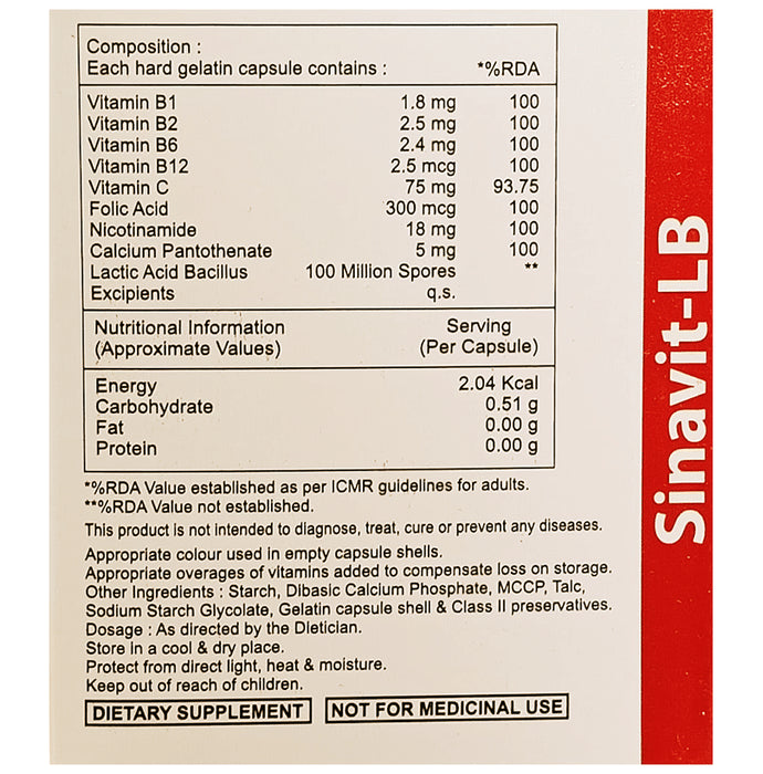 Sinavit-LB Capsule (10 Each)
