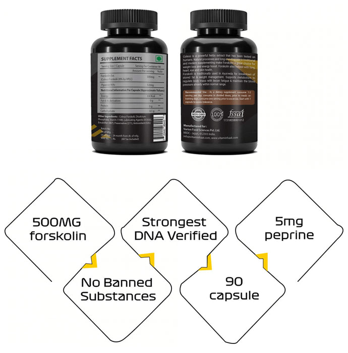 Vitaminhaat Coleus Forskolin 500mg Capsule