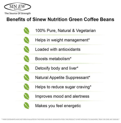 Sinew Nutrition Arabica Green Coffee Beans Powder